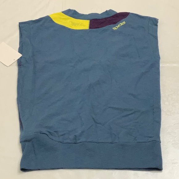 Spyder VNECK SLUB ATHLETIC TOP - Blue/Purple/Yellow - Picture 2 of 12